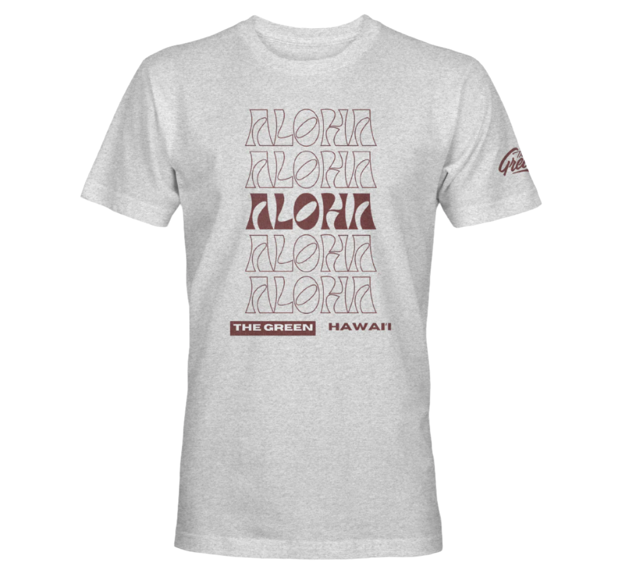 Aloha Stacked Tee (Htr Grey)