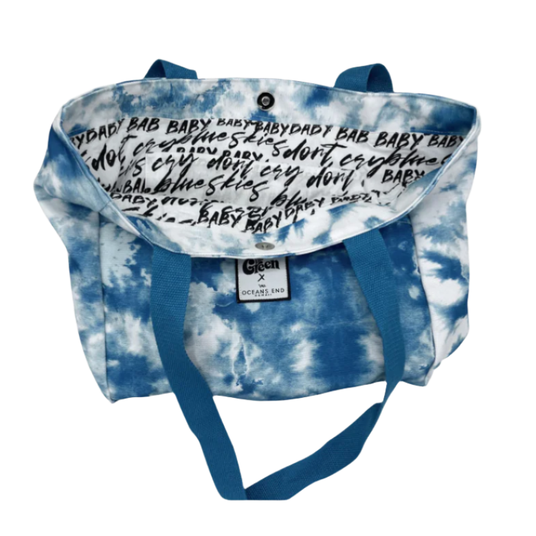Blue Skies Tie Dye Tote Bag
