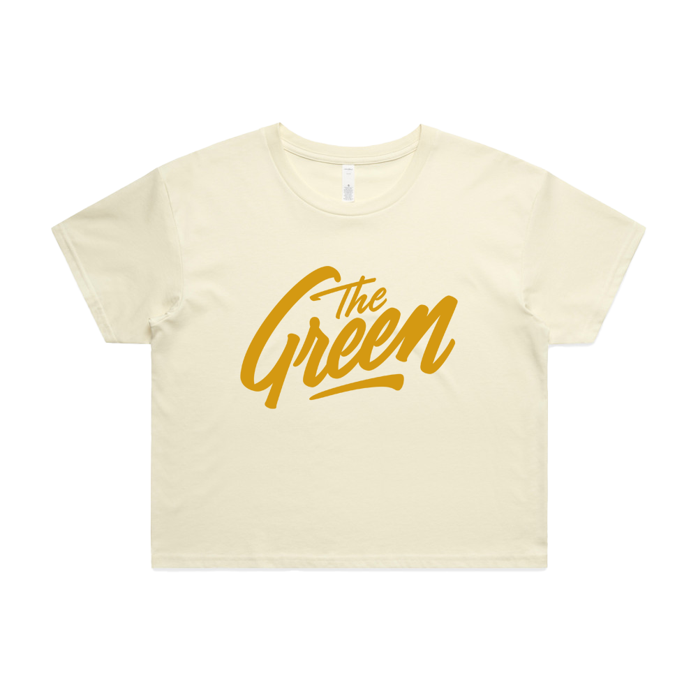 Women's Logo Boxy Crop (Butter)