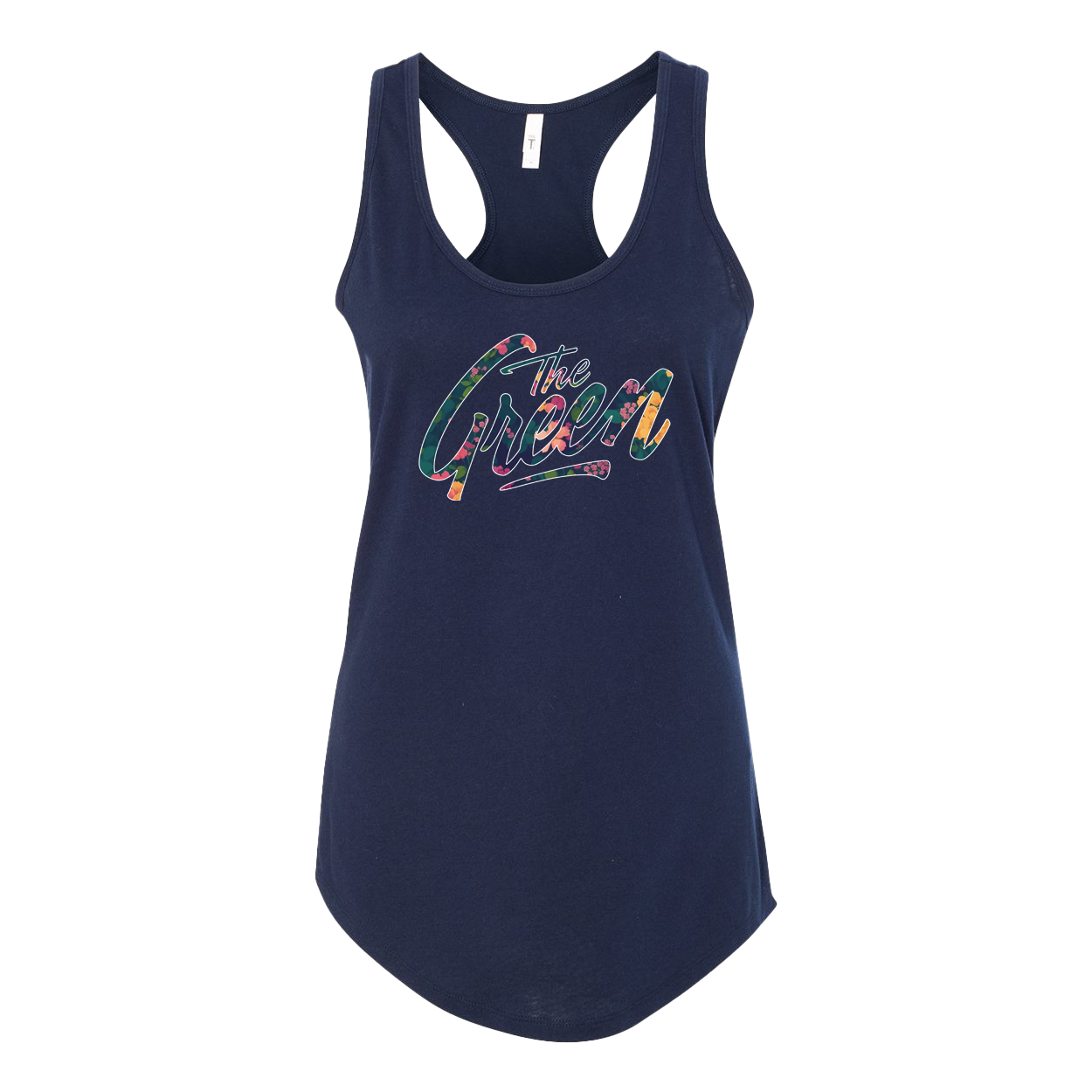 Floral Logo Tank - Navy