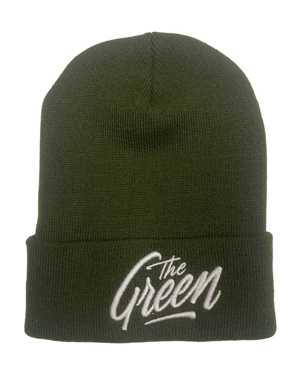 New Logo Embroidered Beanie (Olive)