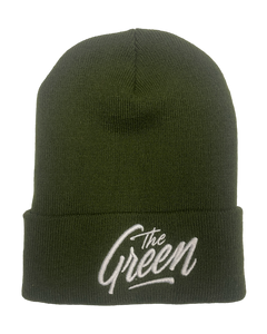 New Logo Embroidered Beanie (Olive)