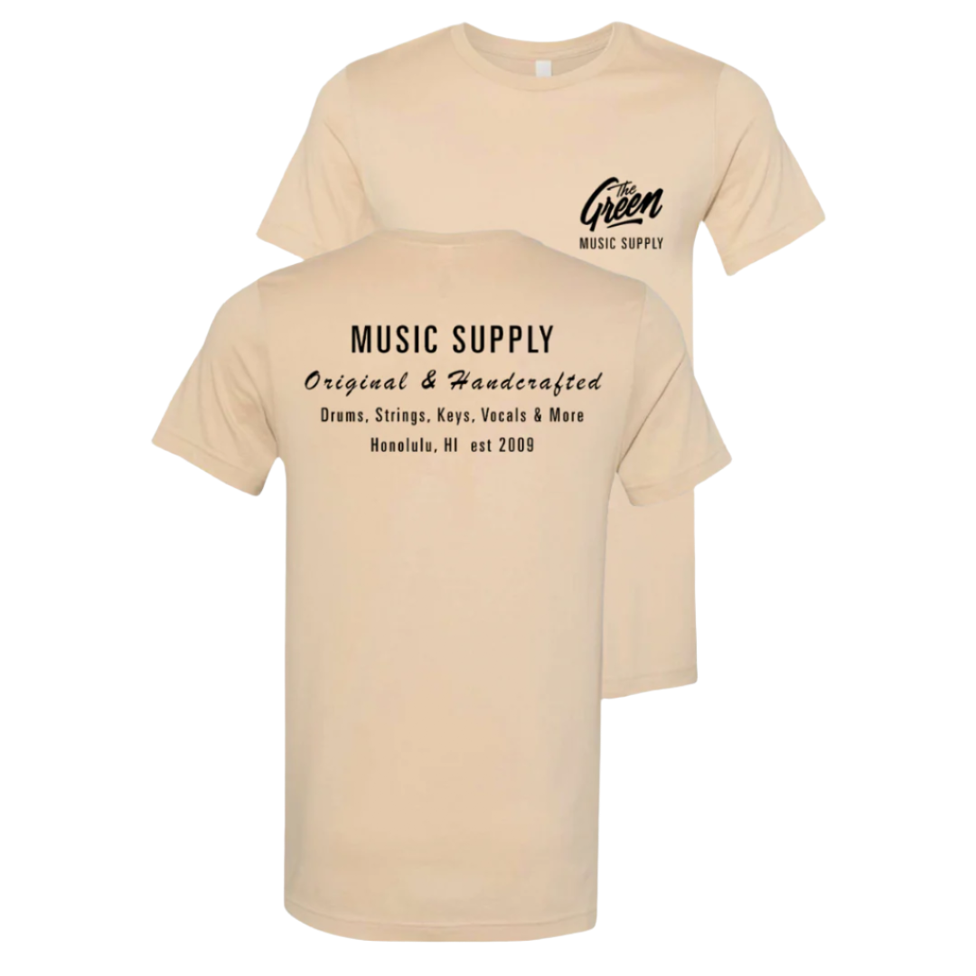 Music Supply Tee (Tan) [No XLs]