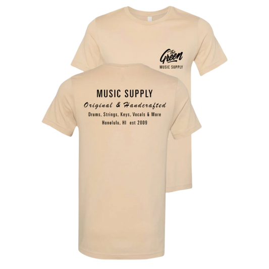 Music Supply Tee (Tan) [No XLs]