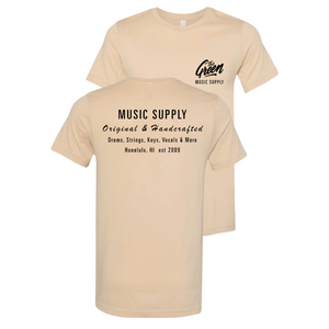 Music Supply Tee (Tan) [No XLs]