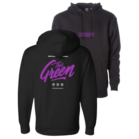 Brand New Eyes Hoodie (Black w/ Purple Print)