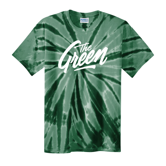 Tie Dye Logo Tee - Forest Green