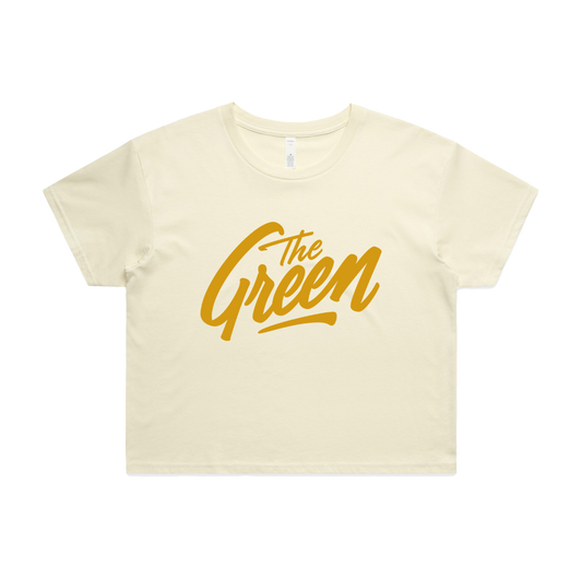 Women's Logo Boxy Crop (Butter)