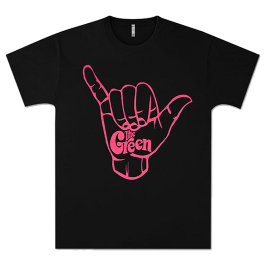 Shaka Tee (Black w/Pink Print)