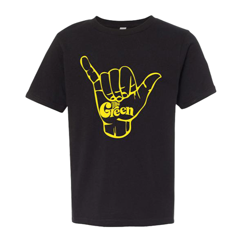 Youth Classic Shaka Tee (Black w/ Yellow Print)