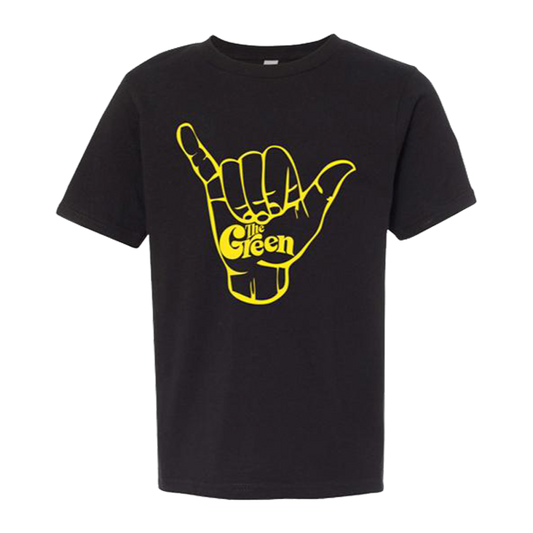 Youth Classic Shaka Tee (Black w/ Yellow Print)